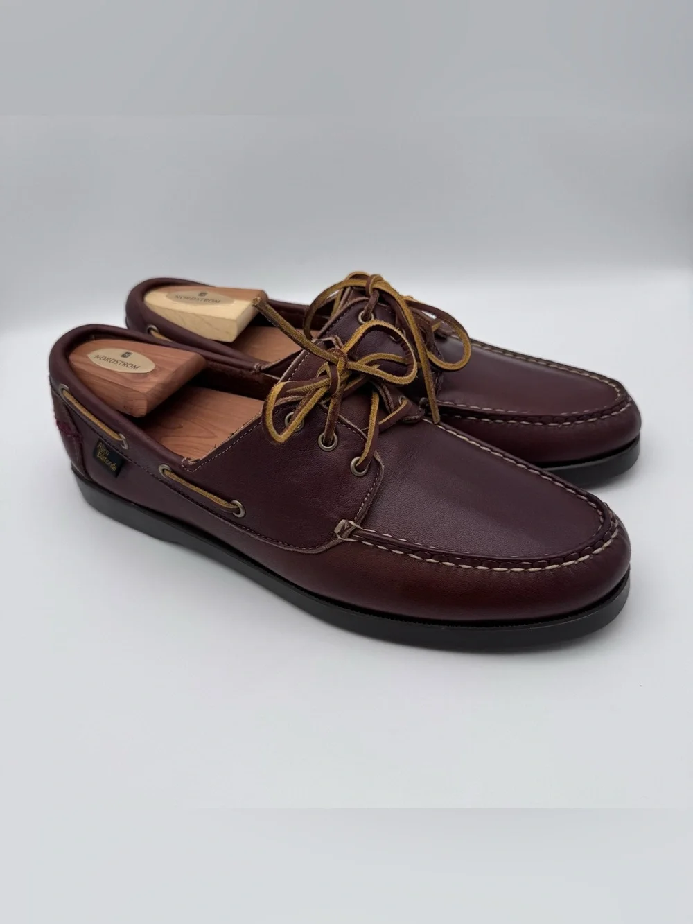 Allen Edmonds Center Fielder Brown Leather Moccasin Boat Shoes Men's Size 11 D